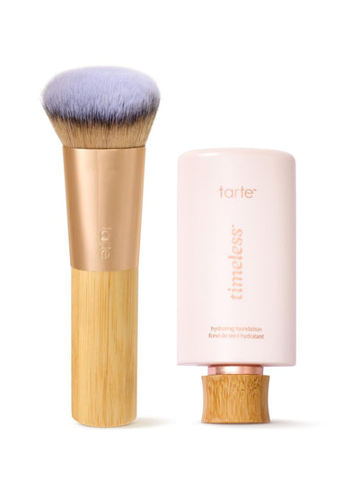 timeless hydrating foundation & brush duo