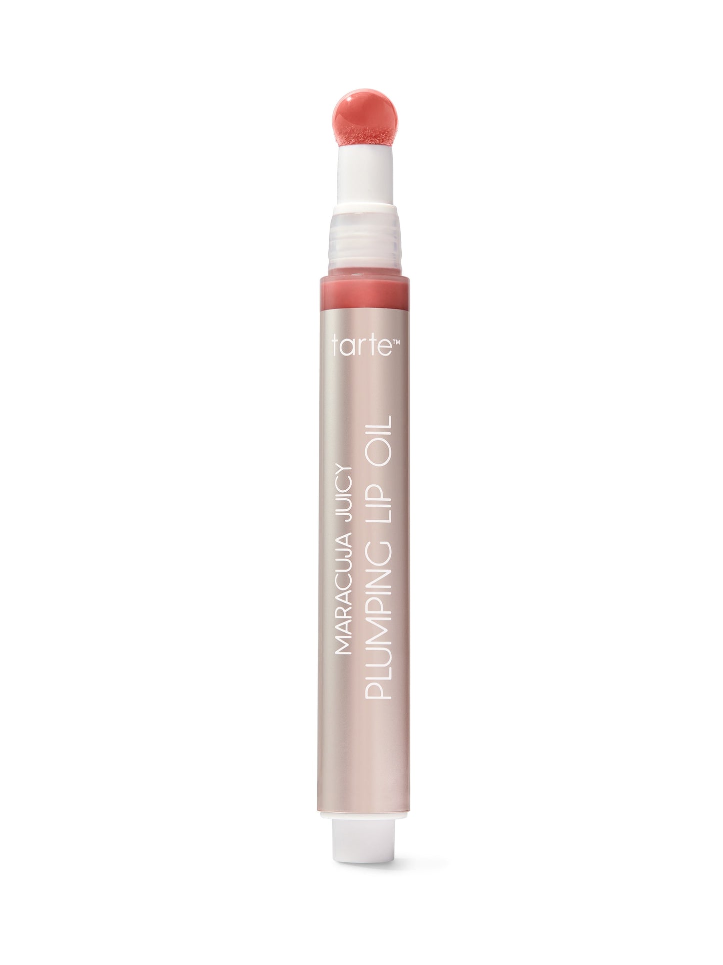 Tarte Maracuja Juicy Plumping Lip Oil on a white background