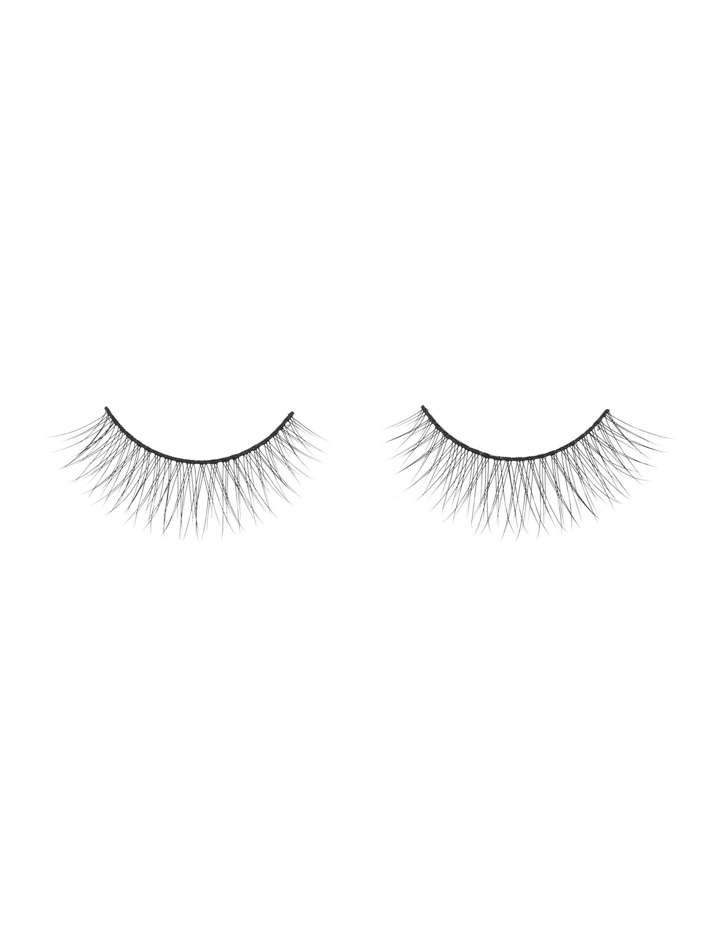 Pair of false eyelashes on a white background