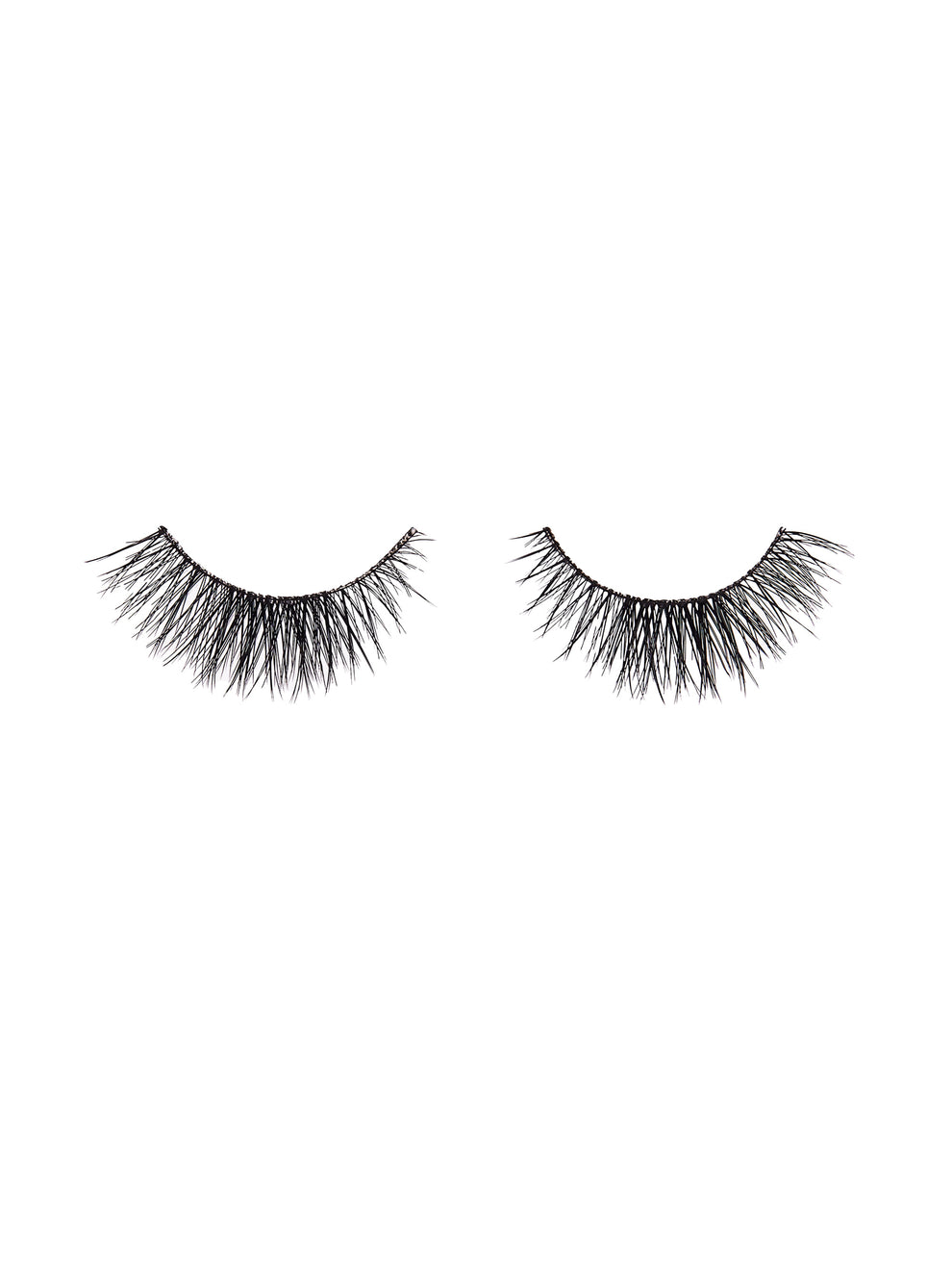 Pair of false eyelashes on a white background