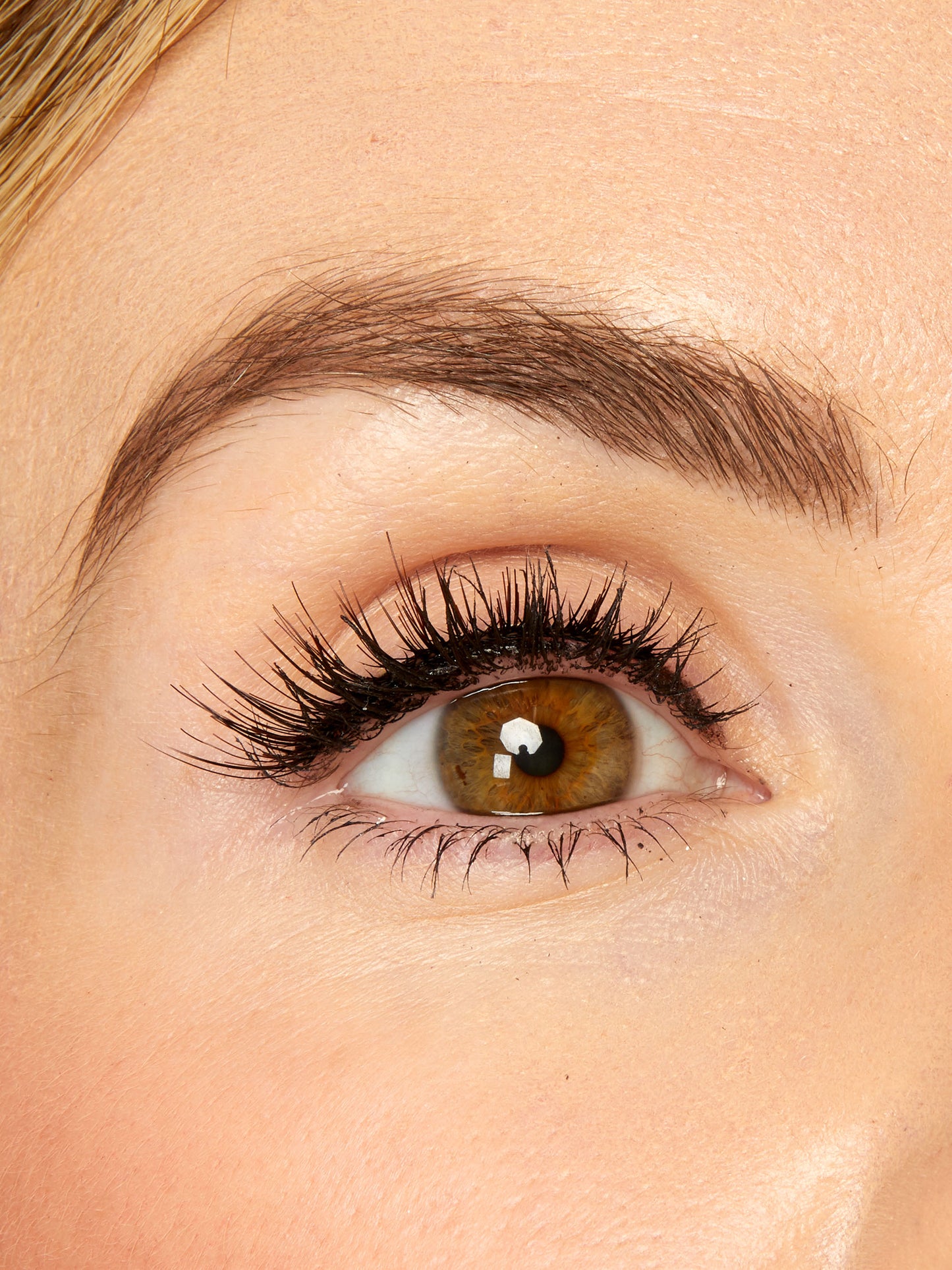 Close-up of a person's eye with detailed makeup