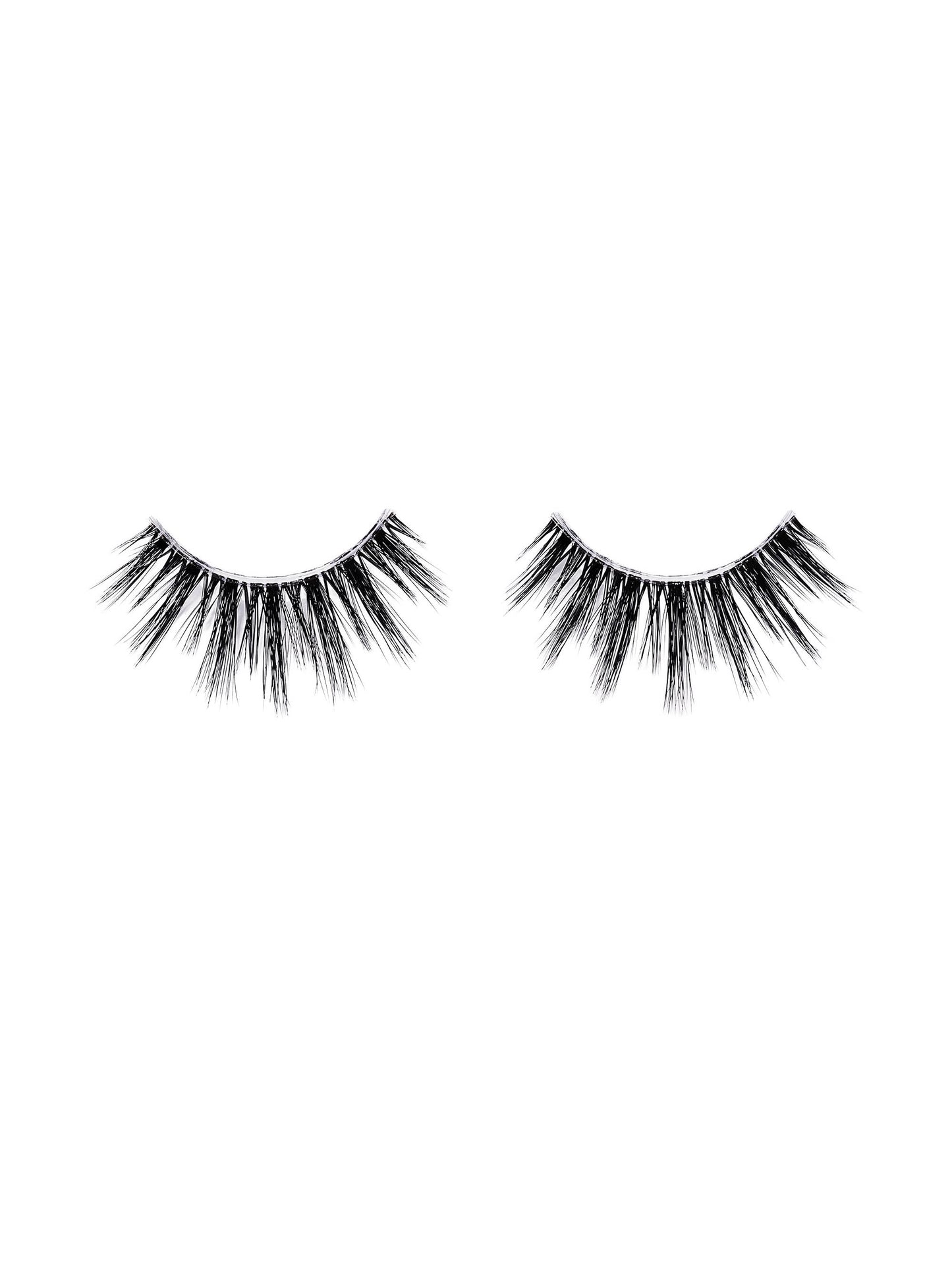 Pair of false eyelashes on a white background
